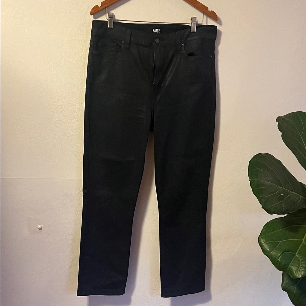 PAIGE Cindy Midnight Blue Waxed Bootcut Womens Jeans Size 32 - EUC Worn Once!